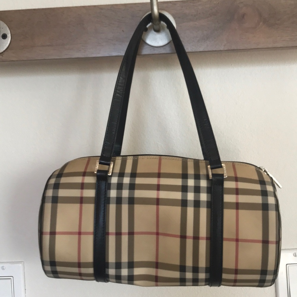 Burberry Vintage Nova Check Barrel Bag
